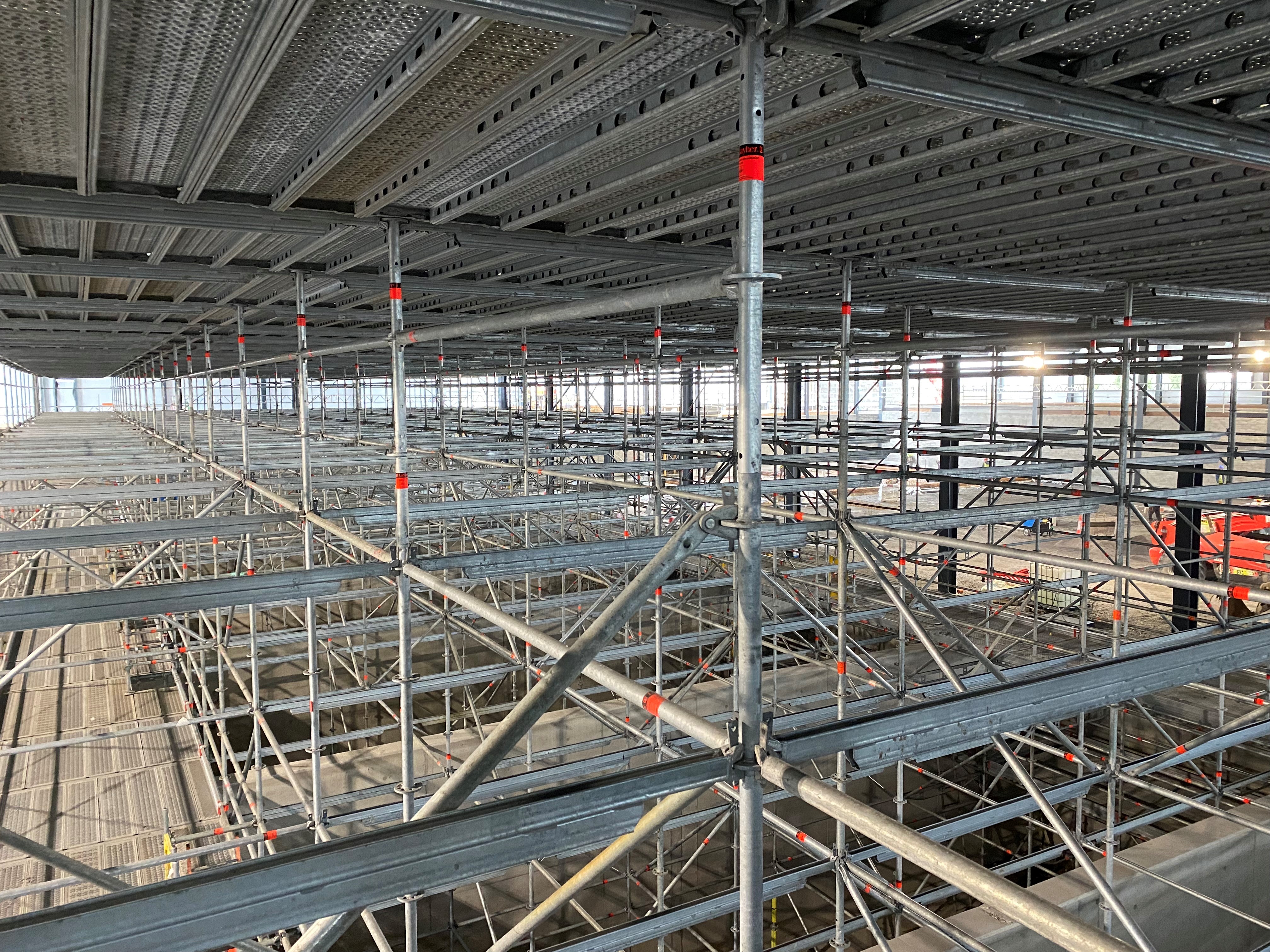 Birdcage view from below